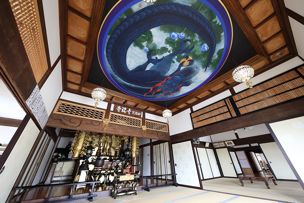 ‘Seirenka Ryuo-zu’, Main Hall Ceiling Art